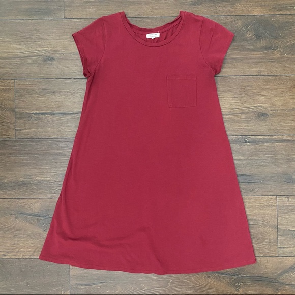Heart & hips cranberry size large tunic or mini dress with front pocket - Picture 8 of 9